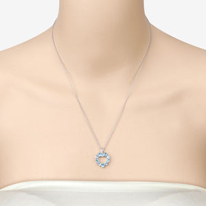 1.90 Carat Genuine Swiss Blue Topaz .925 Sterling Silver Pendant