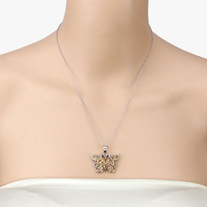 3.89 Carat Genuine Citrine .925 Sterling Silver Pendant