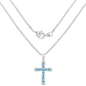 3.85 Carat Genuine Blue Topaz .925 Sterling Silver Pendant