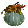 Metal Pumpkin with LED Candle -