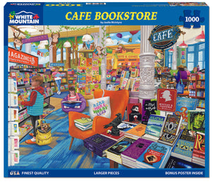 Cafe Bookstore  - 1000 Piece Jigsaw Puzzle