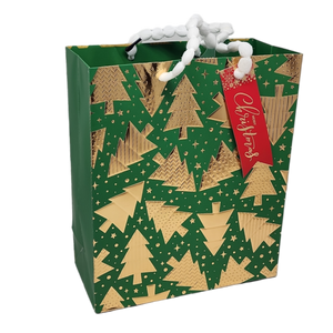 Trees on Green Gift Bag -