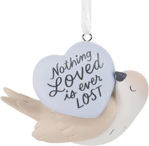 Nothing Loved is Lost Dove Memorial  Hallmark Ornament