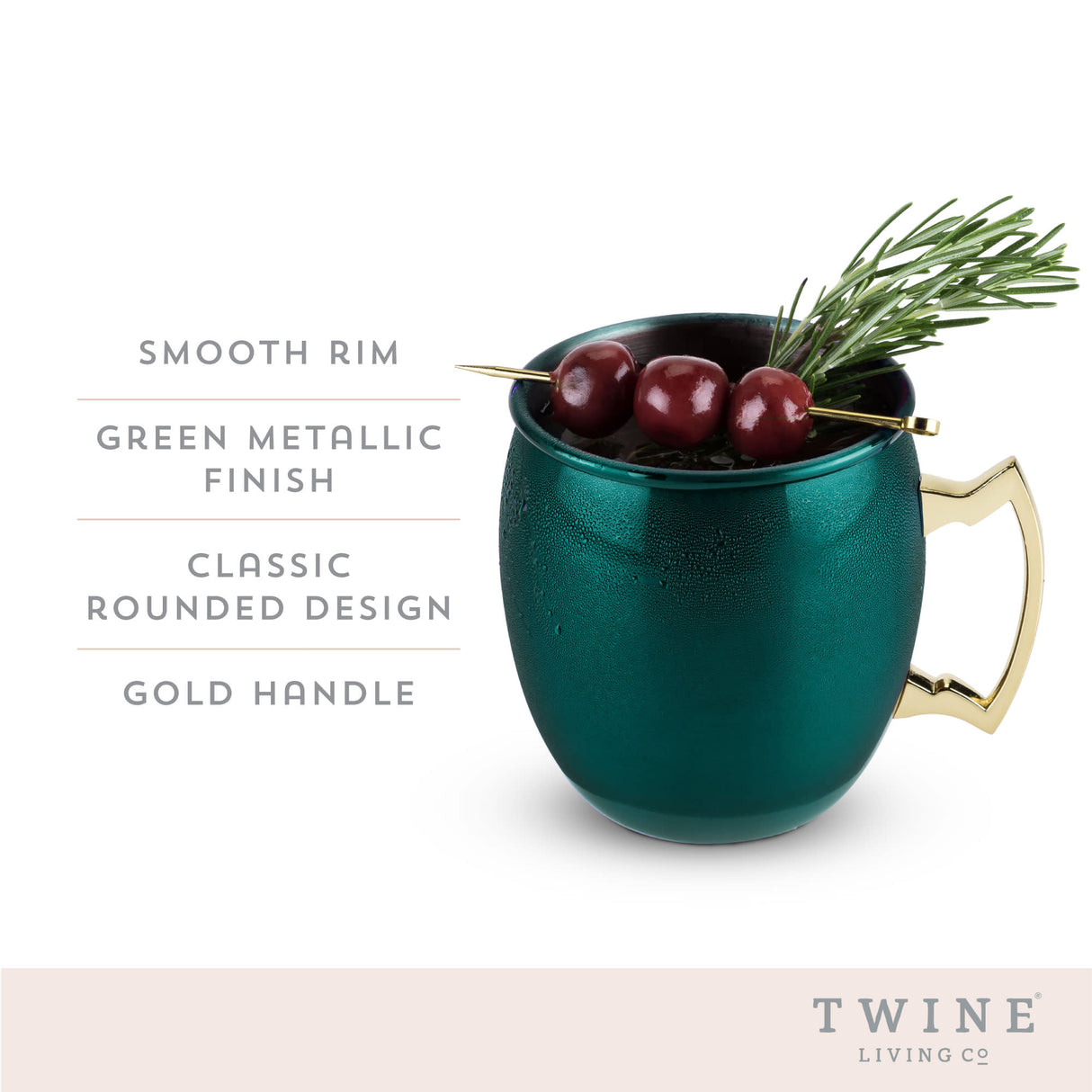 Emerald moscow mule mug by twine®