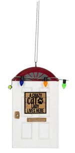 Front Door Ornament - Crazy Cat Lady
