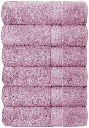 Set of 6 Hotel & Spa 100% Cotton Bath Towels 27x52 Inch