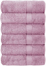 Set of 6 Hotel & Spa 100% Cotton Bath Towels 27x52 Inch