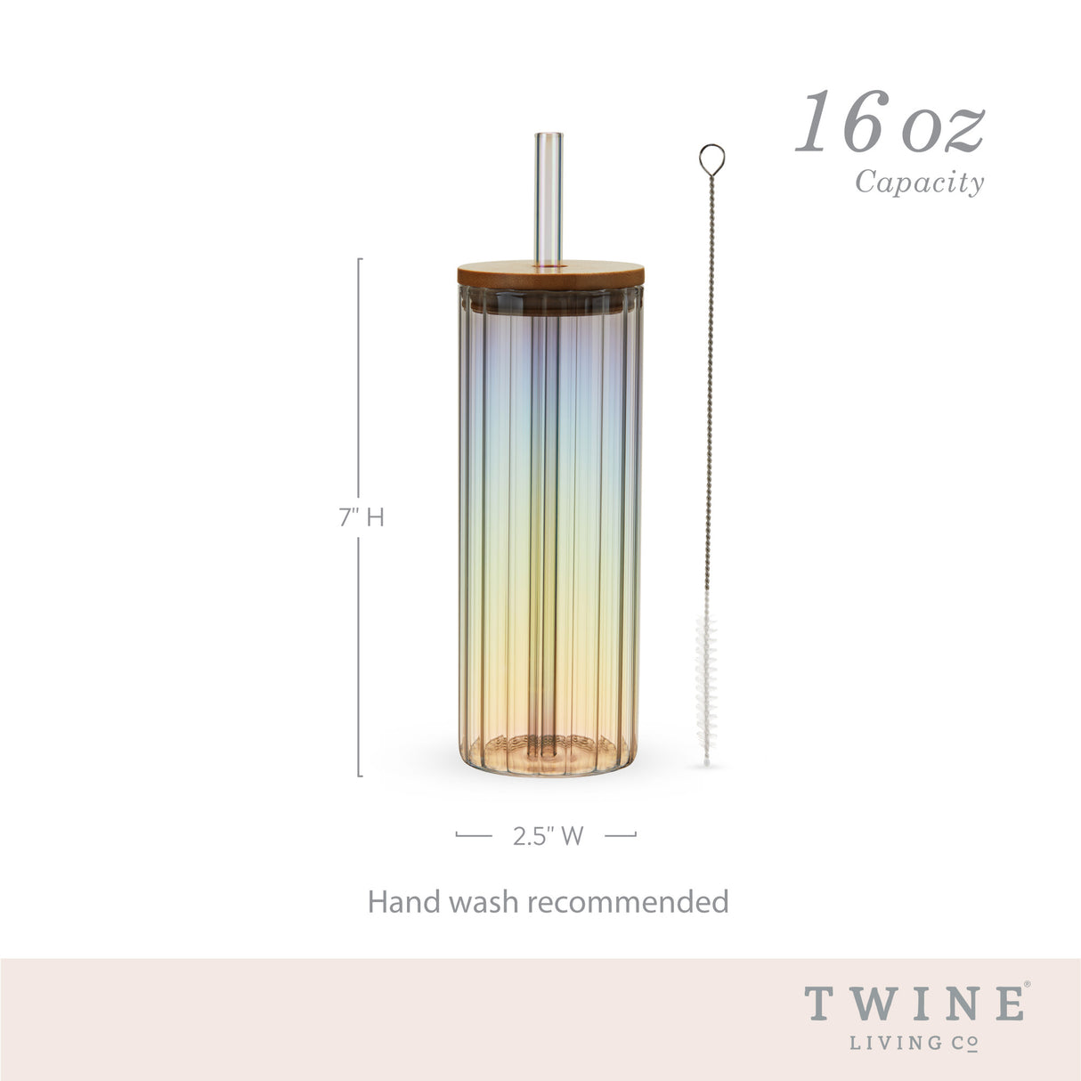 Rainbow luster tumblers set by twine living®