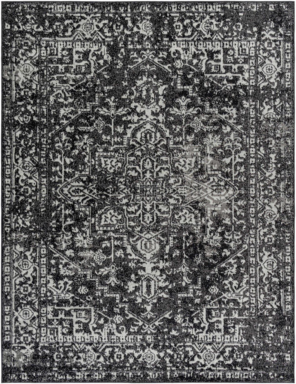 Rachel Black Area Rug