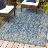 Palazzo Vine and Border Textured Weave Indoor/Outdoor Area Rug - Tuesday Morning - Area Rugs