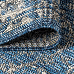 Palazzo Vine and Border Textured Weave Indoor/Outdoor Area Rug - Tuesday Morning - Area Rugs