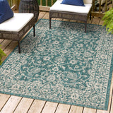 Palazzo Vine and Border Textured Weave Indoor/Outdoor Area Rug - Tuesday Morning - Area Rugs