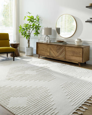 Palimbang Cream 3D Rug
