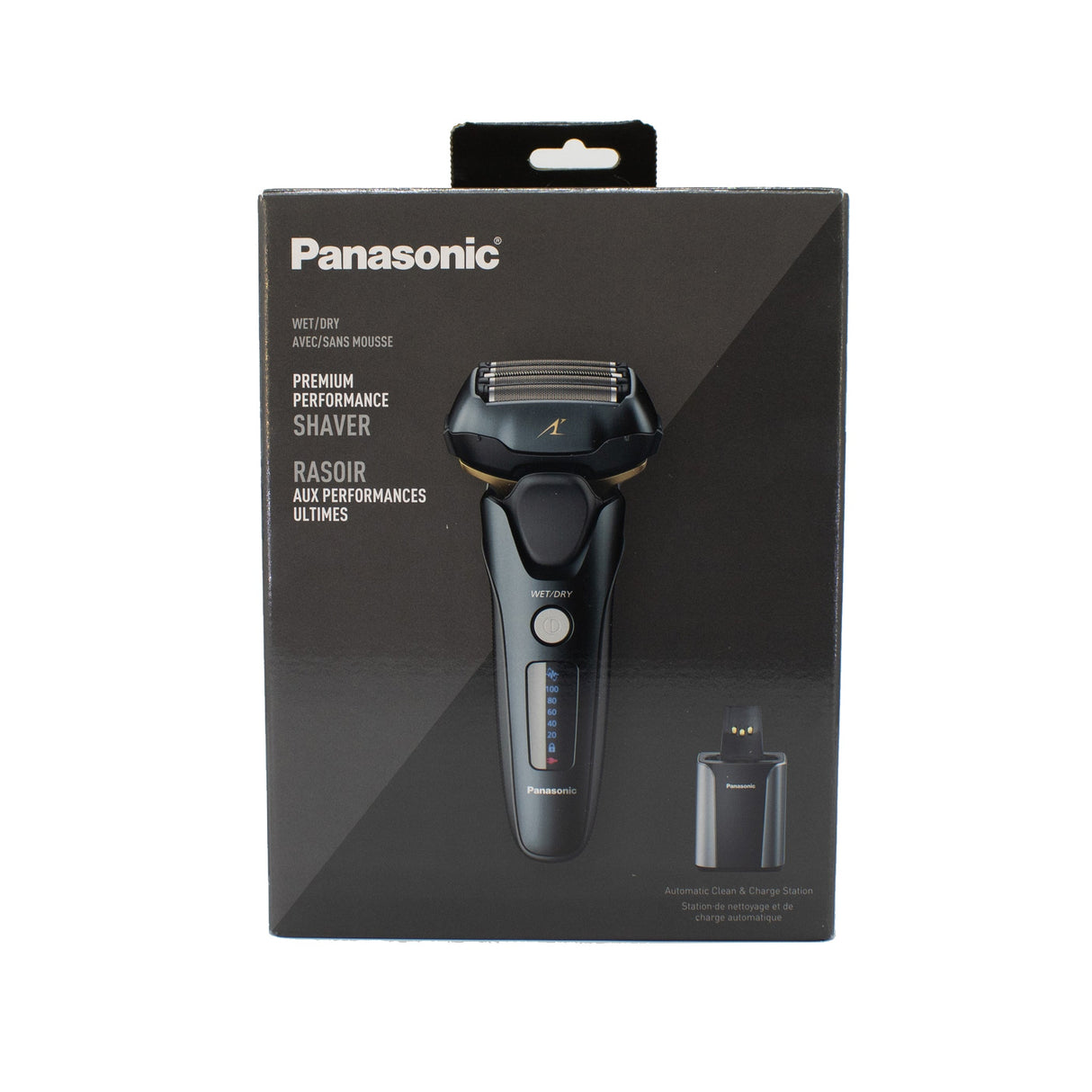 Panasonic ARC5 ES-LV97 Electric Razor with Cleaning System in Black