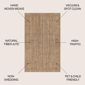 Pata Hand Woven Chunky Jute Area Rug - Tuesday Morning - Area Rugs