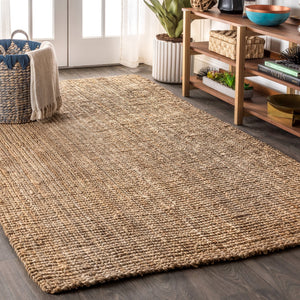 Pata Hand Woven Chunky Jute Area Rug - Tuesday Morning - Area Rugs