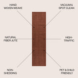 Pata Hand Woven Chunky Jute Runner Rug - Tuesday Morning - Runner Rugs