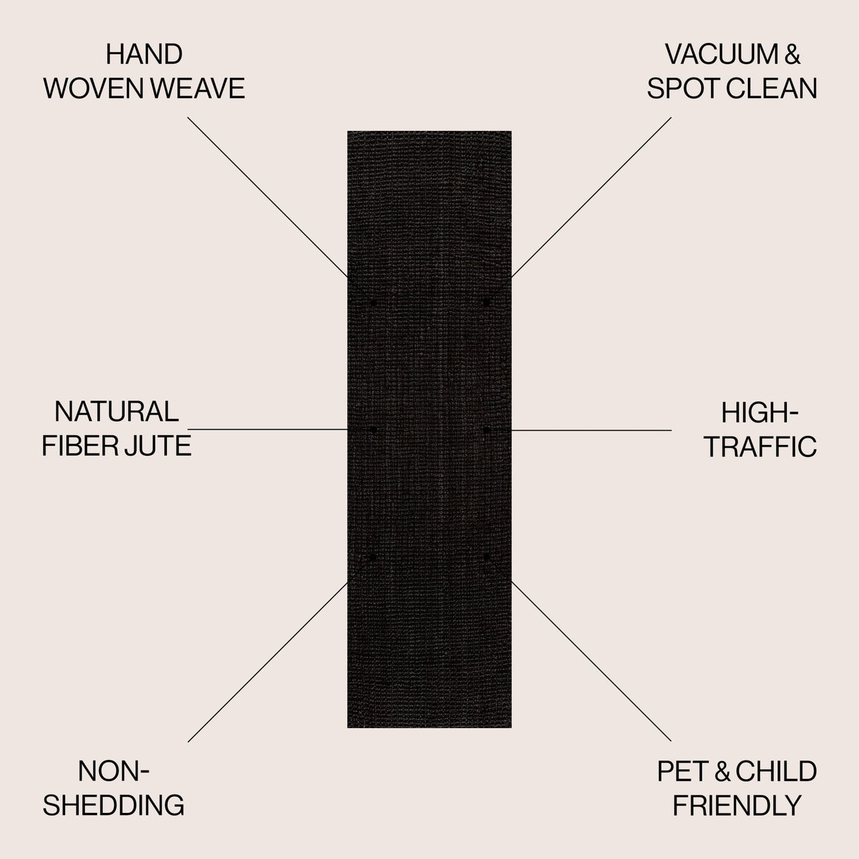 Pata Hand Woven Chunky Jute Runner Rug - Tuesday Morning - Runner Rugs