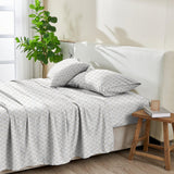 Patina Vie Maison Bed Sheets 100% Cotton Percale Floral Printed Cool & Crisp Sheet Set