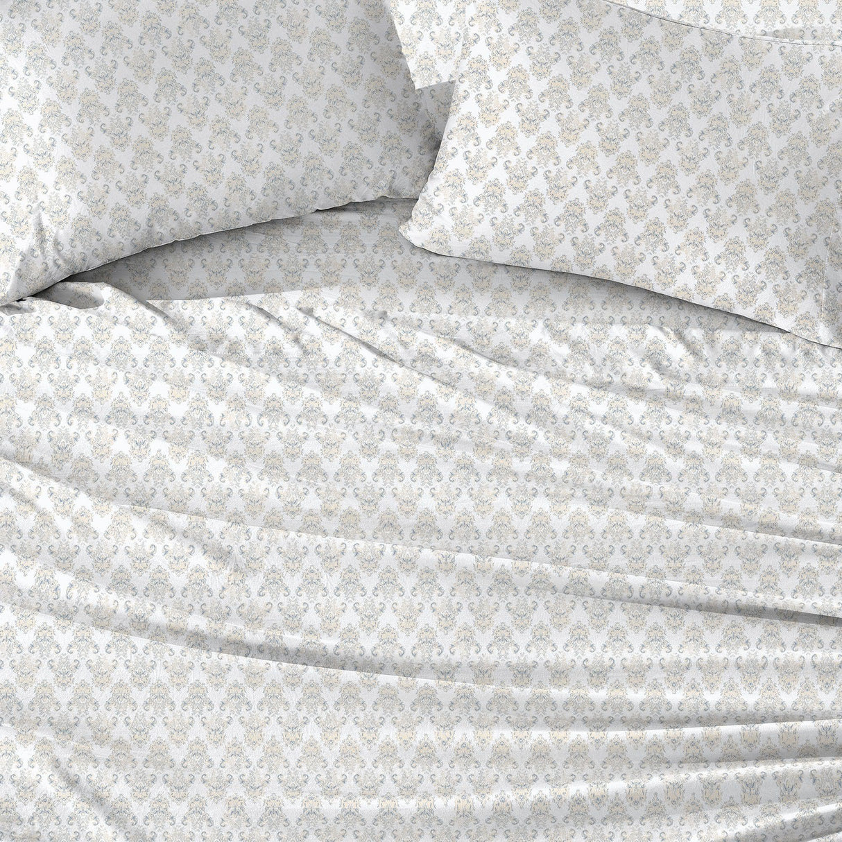 Patina Vie Maison Bed Sheets 100% Cotton Percale Floral Printed Cool & Crisp Sheet Set