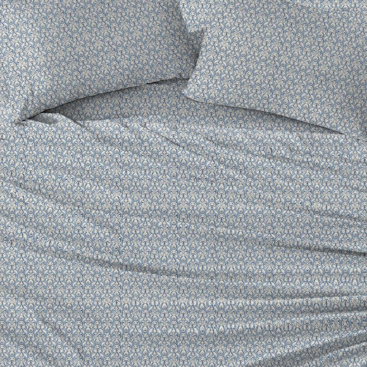 Patina Vie Maison Bed Sheets 100% Cotton Percale Floral Printed Cool & Crisp Sheet Set