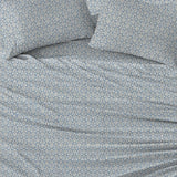 Patina Vie Maison Bed Sheets 100% Cotton Percale Floral Printed Cool & Crisp Sheet Set