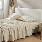 Patina Vie Maison Bed Sheets 100% Cotton Percale Floral Printed Cool & Crisp Sheet Set