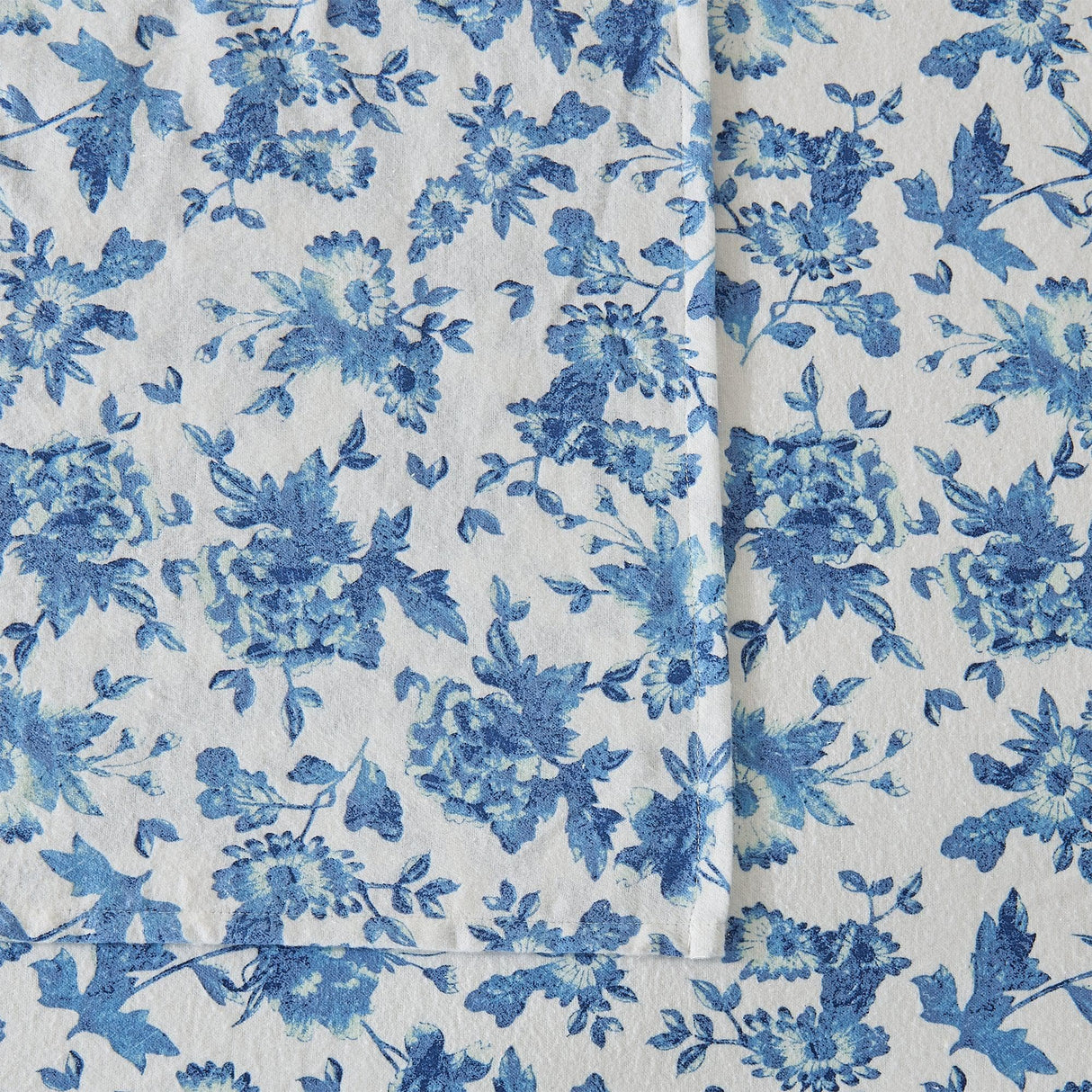 Patina Vie Maison Bed Sheets 100% Cotton Vintage Floral Printed Flannel Sheet Set
