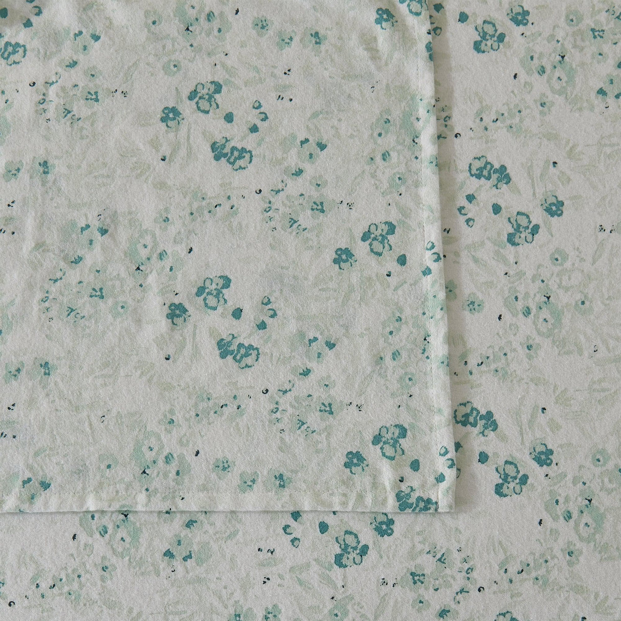 Patina Vie Maison Bed Sheets 100% Cotton Vintage Floral Printed Flannel Sheet Set