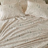 Patina Vie Maison Bed Sheets 100% Cotton Vintage Floral Printed Flannel Sheet Set