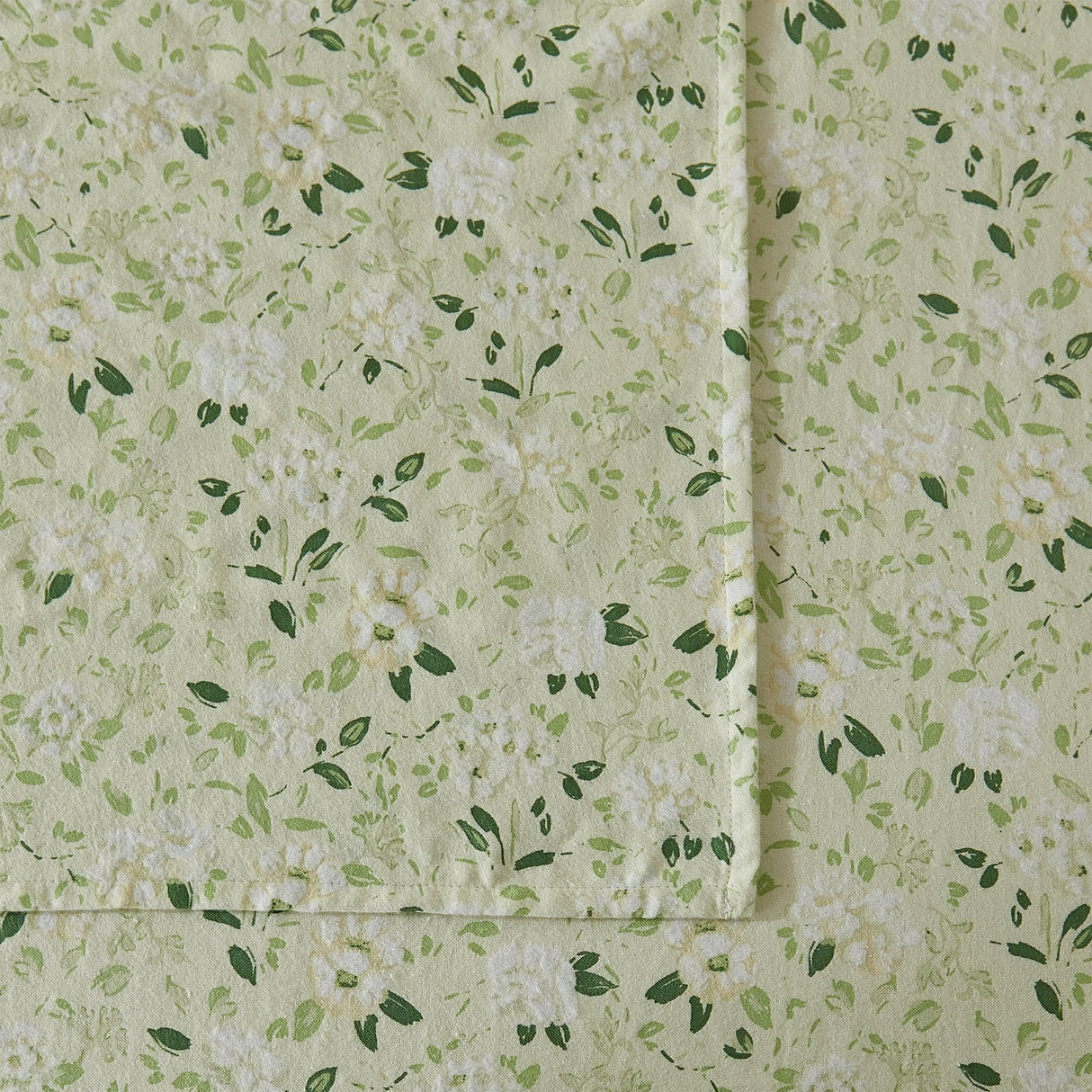 Patina Vie Maison Bed Sheets 100% Cotton Vintage Floral Printed Flannel Sheet Set