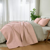 Patina Vie Maison Quilts & Comforters 100% Cotton Quilt Set with Boho Stitched Detail