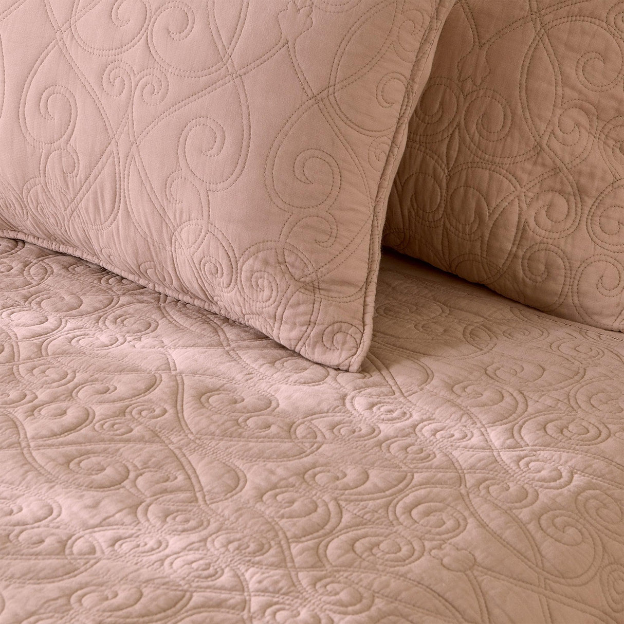 Patina Vie Maison Quilts & Comforters 100% Cotton Quilt Set with Boho Stitched Detail