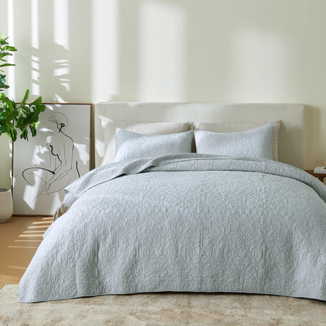 100%-cotton-quilt-set-with-boho-stitched-detail-Quilts-&-Comforters