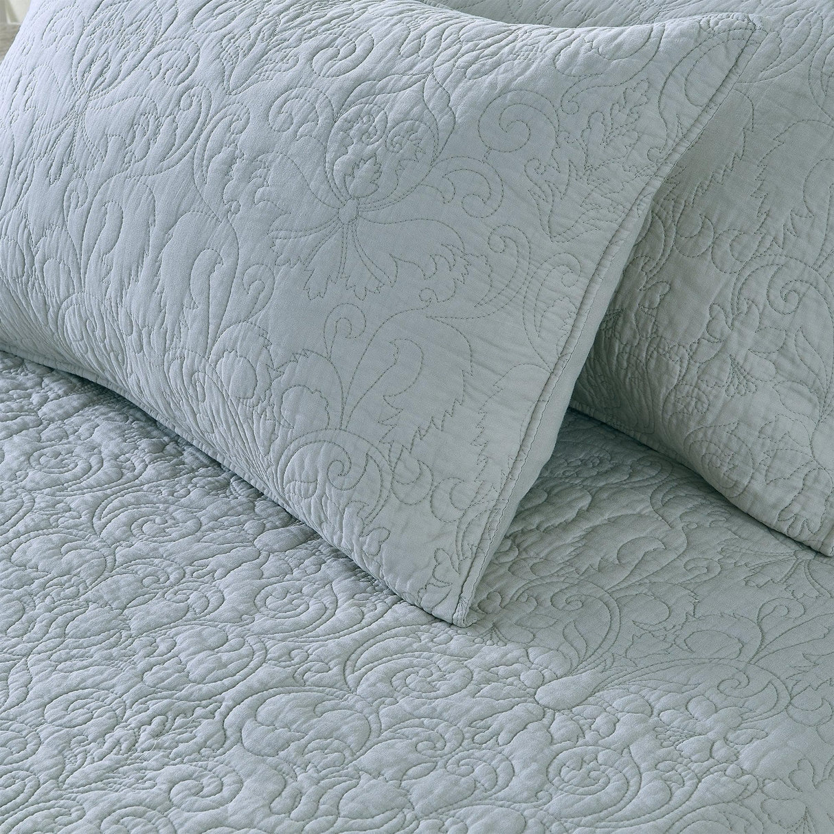 Patina Vie Maison Quilts & Comforters 100% Cotton Quilt Set with Boho Stitched Detail