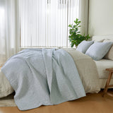 Patina Vie Maison Quilts & Comforters 100% Cotton Quilt Set with Boho Stitched Detail