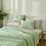 Patina Vie Maison Quilts & Comforters 100% Cotton Quilt Set with Boho Stitched Detail