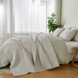 Patina Vie Maison Quilts & Comforters 100% Cotton Quilt Set with Boho Stitched Detail