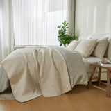 Patina Vie Maison Quilts & Comforters 100% Cotton Quilt Set with Boho Stitched Detail