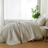 Patina Vie Maison Quilts & Comforters 100% Cotton Quilt Set with Boho Stitched Detail