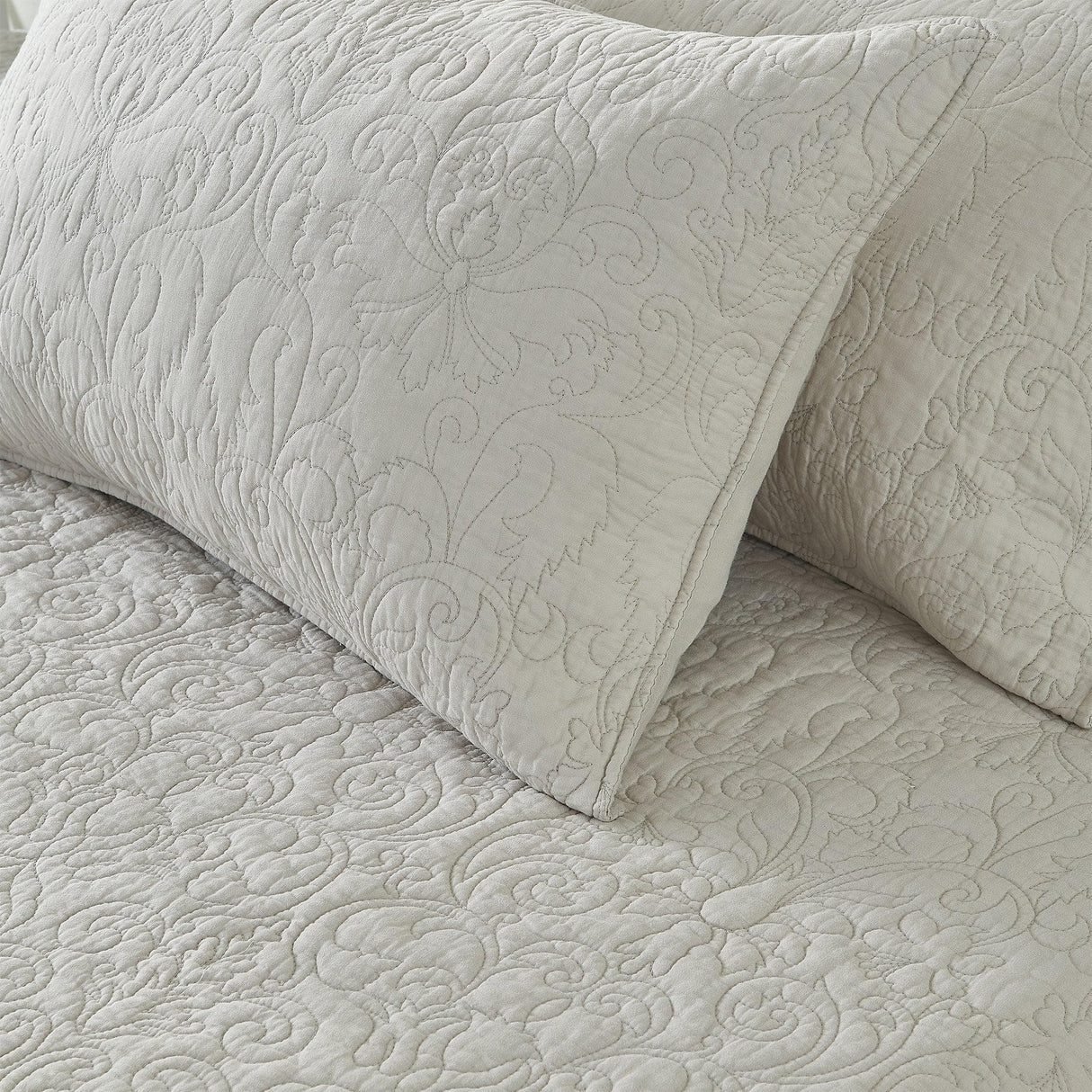 Patina Vie Maison Quilts & Comforters 100% Cotton Quilt Set with Boho Stitched Detail