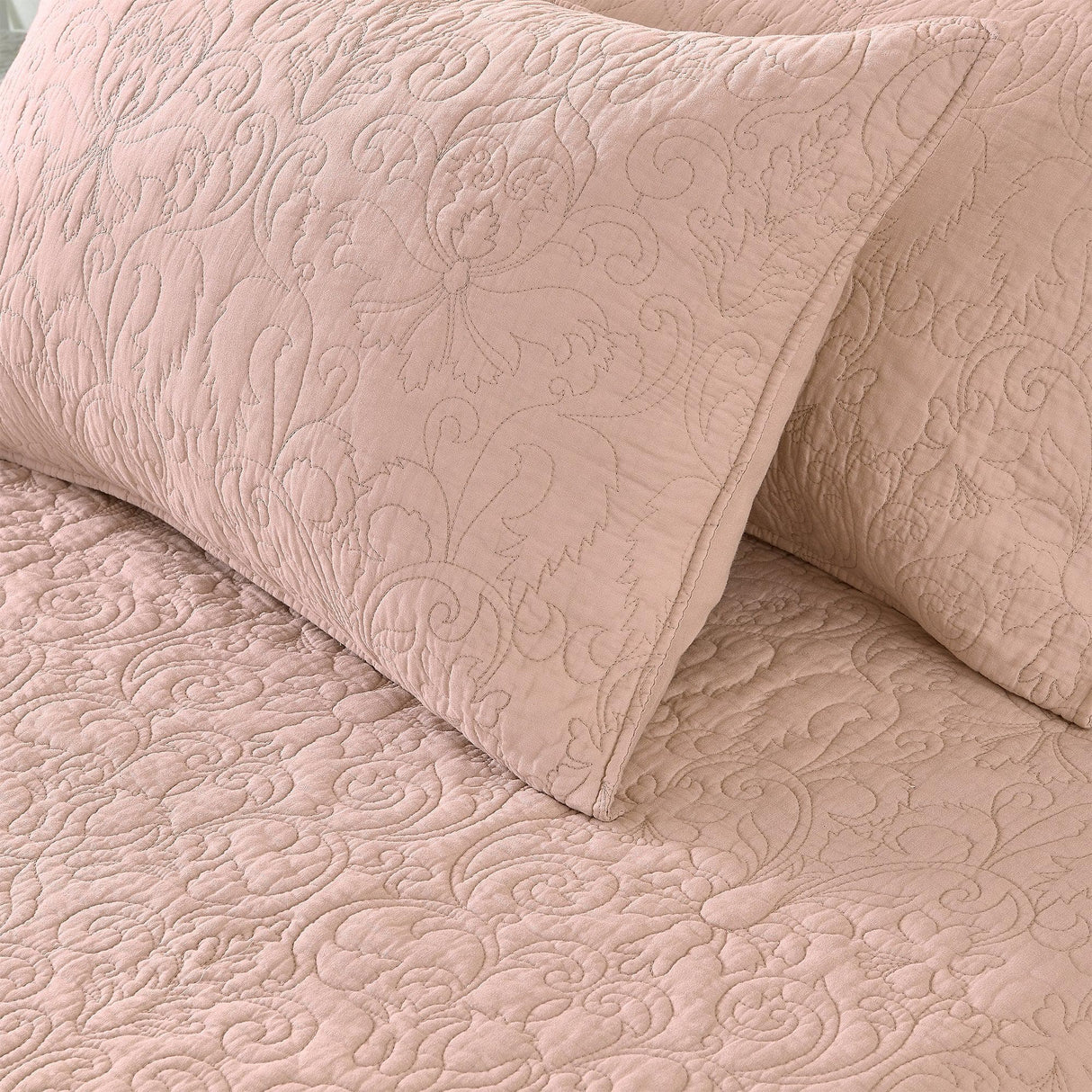 Patina Vie Maison Quilts & Comforters 100% Cotton Quilt Set with Boho Stitched Detail