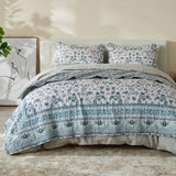 Blue-boho-printed-bordered-quilt-set-with-shams-Quilts-&-Comforters