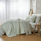 Patina Vie Maison Quilts & Comforters Boho Floral Inspired Reversible Quilt Set with Shams