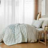 Patina Vie Maison Quilts & Comforters Boho Floral Inspired Reversible Quilt Set with Shams