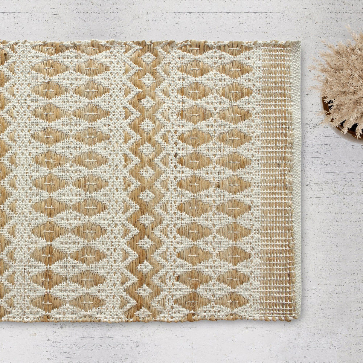 Boho-inspired-woven-geometric-accent-rugs-Area-Rugs