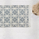 Patina Vie Maison Rugs 2'3" x 3'8" / Blue / Tan Floral Hand Tufted Boho Accent Rug with Tassels