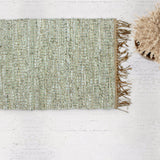 Patina Vie Maison Rugs 2'3" x 3'8" / Green Hand Tufted Boho Accent Rug with Tassels