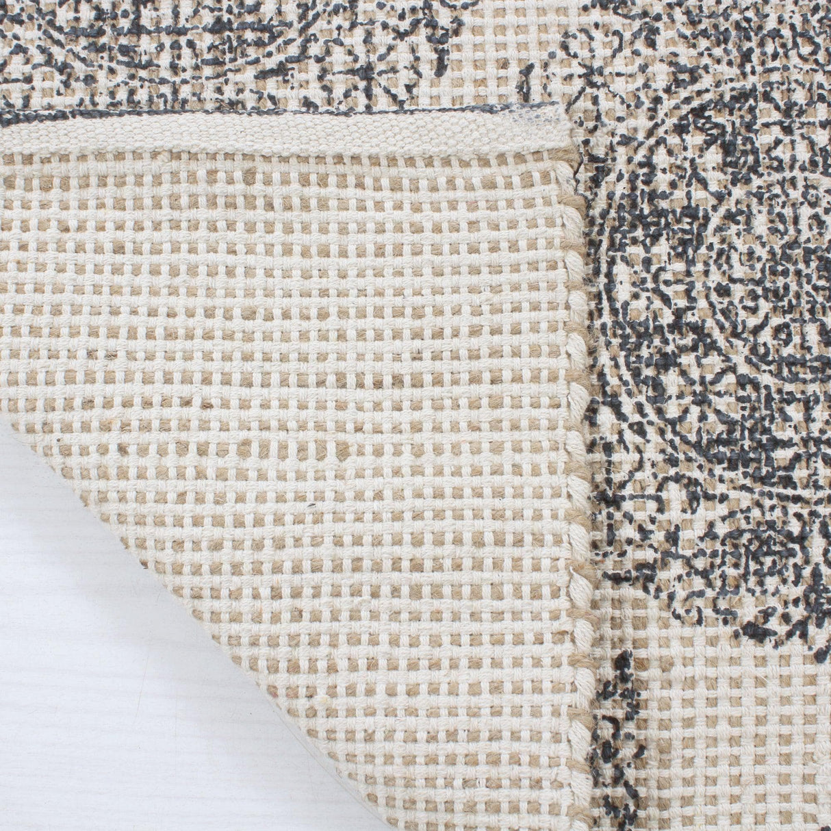 Patina Vie Maison Rugs Hand Tufted Cotton/Jute Flatweave Boho Rug
