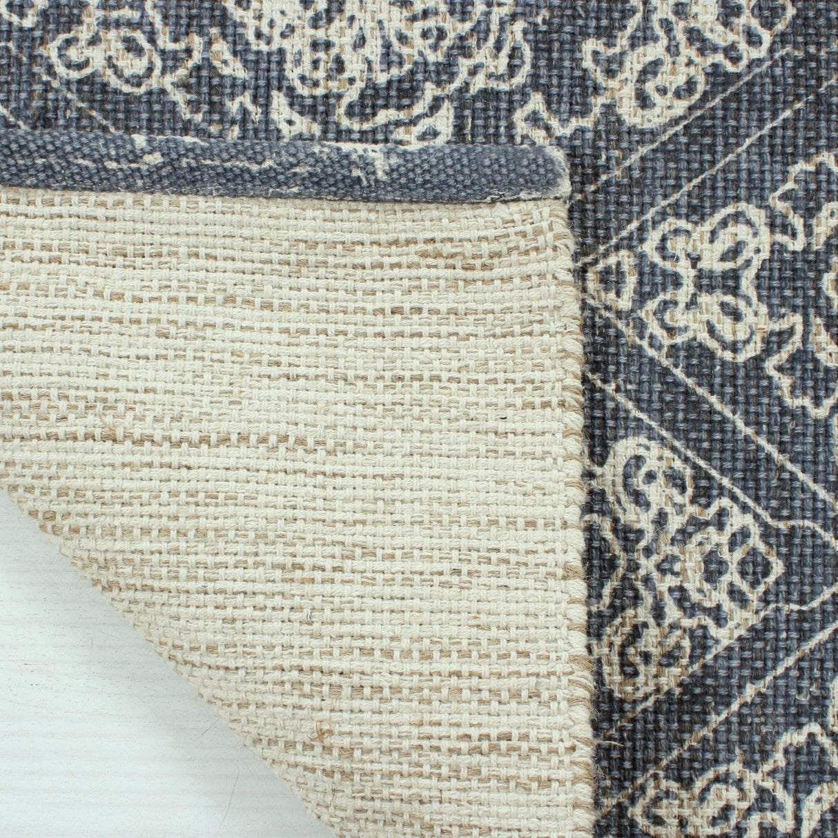 Patina Vie Maison Rugs Hand Tufted Cotton/Jute Flatweave Boho Rug